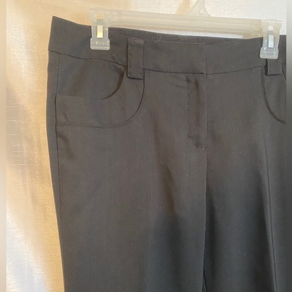 Suzy Shier Zip-Front Trousers Black Ladies 9/10 - Picture 6 of 15